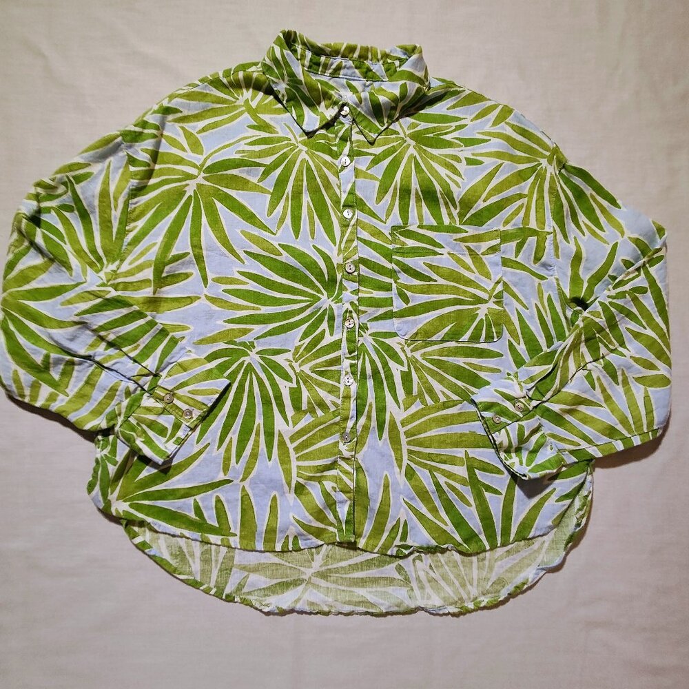 Sigrid Olsen Women's Large Long Sleeve Button-down Shirt